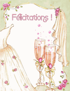 Gif animé félicitations champagne